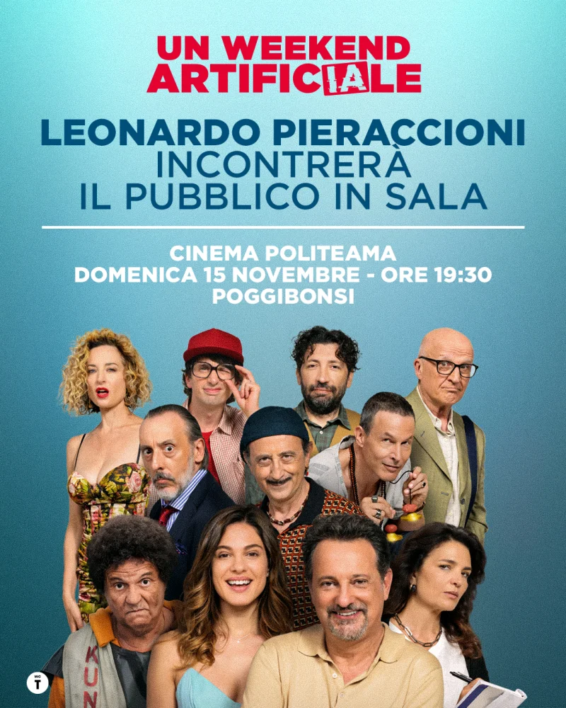 Un weekend artificiale: Leonardo Pieraccioni incontra il pubblico al Cinema Politeama