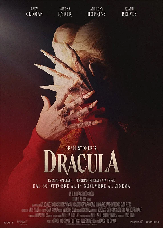 Locandina di Dracula di Bram Stoker