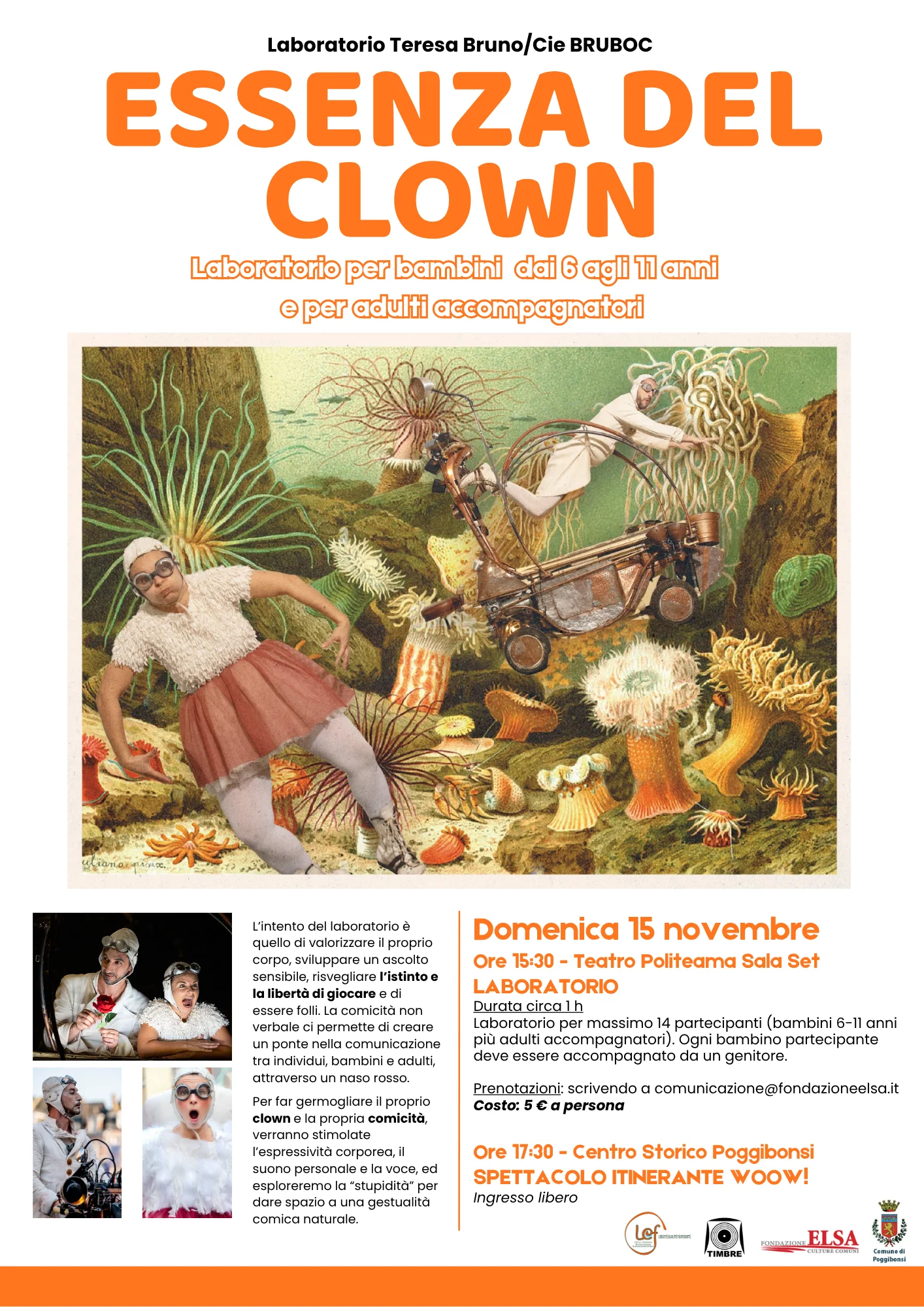 Locandina di Laboratorio Essenza del Clown