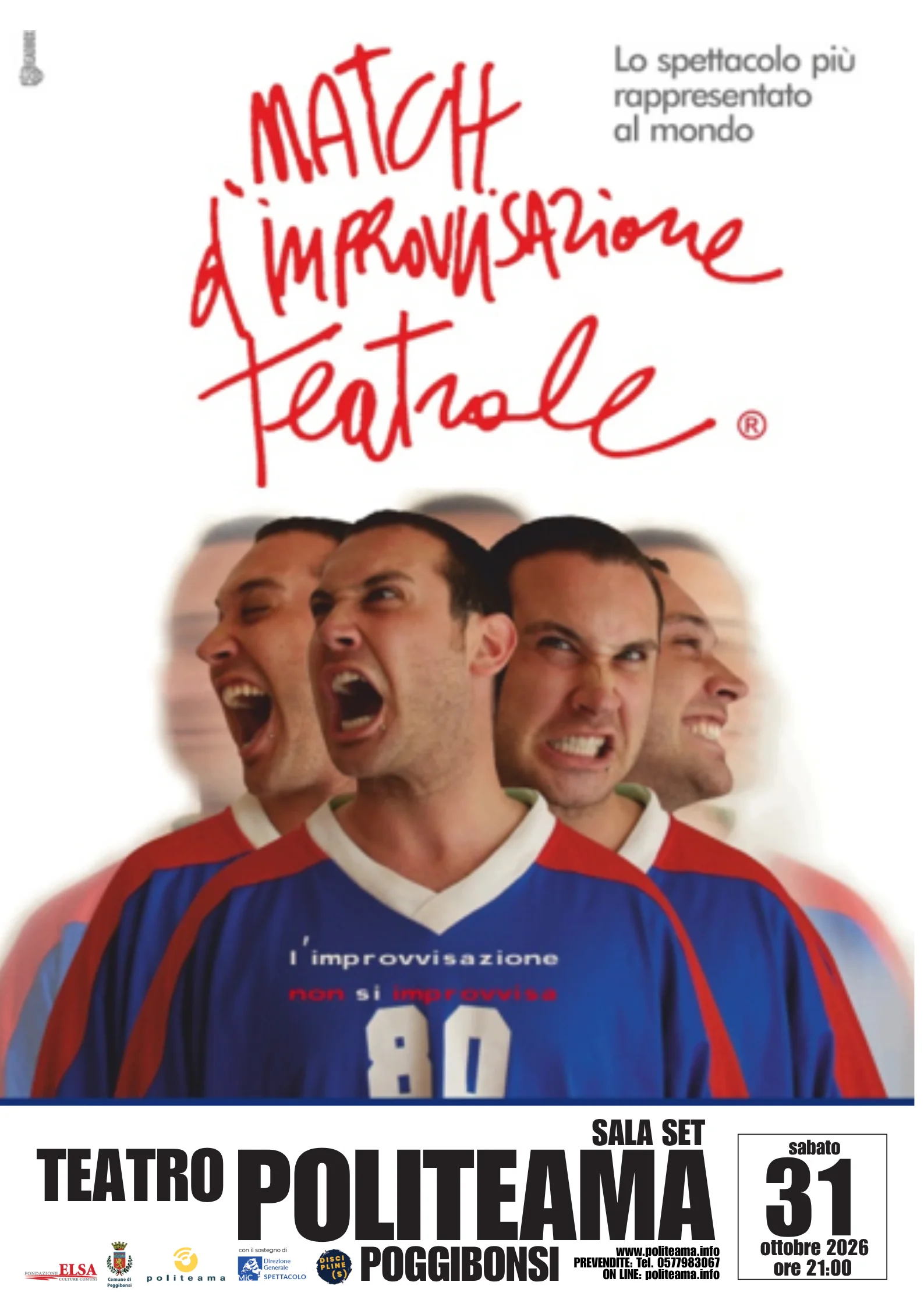 Locandina di Match d’improvvisazione Teatrale - Italian All Stars