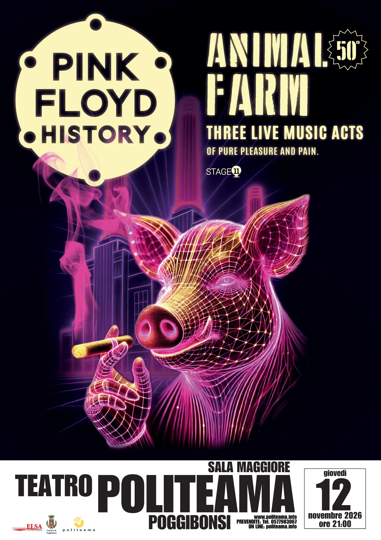 Locandina di ANIMAL FARM – Pink Floyd History Live Experience